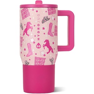 HydroJug Traveler 20oz Kids Insulated Tumbler with Handle, Ladybug(Cowgirl)